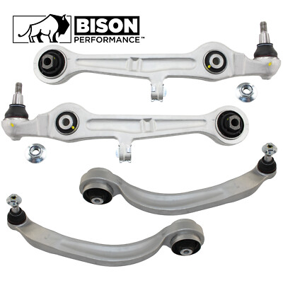 Bison Performance 4pc Front Lower Forward Rearward Control Arm Kit For A4 RS4 S4