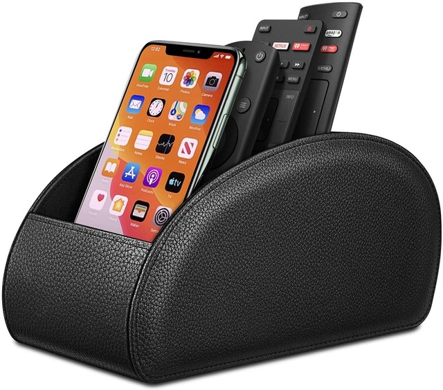 4 Remote Control Caddie, Black Metal Organizer TV 1.25in wide eBay