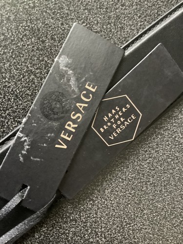 Seltener Versace Haas LIMITED EDITION MEDUSA UNISEX LEDERGÜRTEL NEU MIT ETIKETT $ 1650,00 - Bild 4 von 5