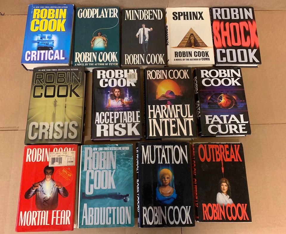 Lot of 10 ROBIN COOK MEDICAL Thriller Mystery ALL Hardcover HB HCDJ Books MIX - Image 2 of 4