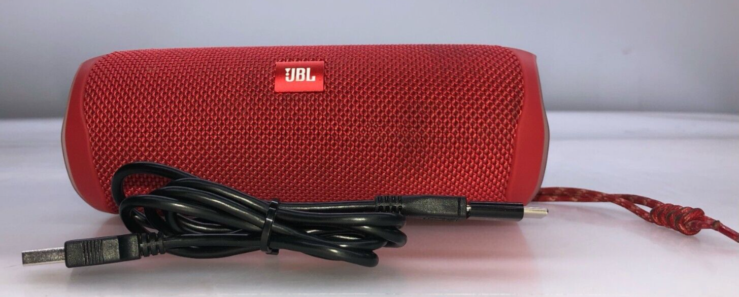 JBL Flip 5 Portable Waterproof Speaker Red w/Power Cord-image
