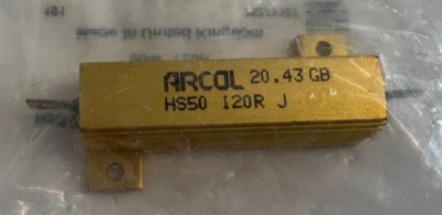 Arcol HS50 120R J Drahtgewickelter Chassis Mount Widerstand