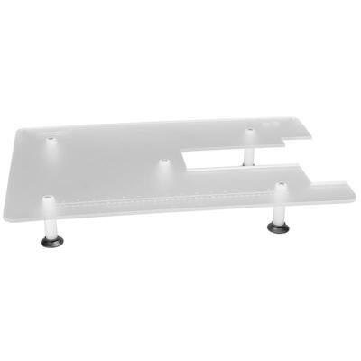 Anschiebetisch für Pfaff Ambition Serie 1.0, 1.5, 2.0 Acryl / 600 x 400 mm stabi