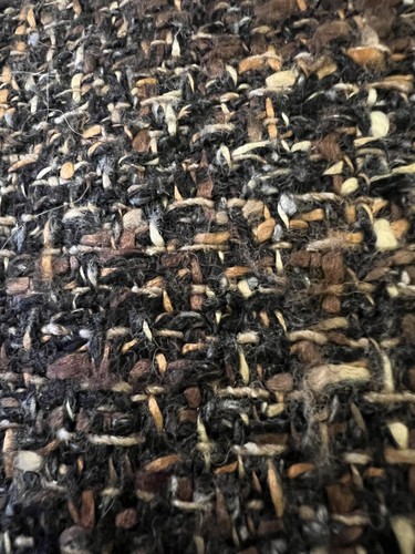 Falda STEPHAN JANSON Mezcla Lana Forrada Marrón Beige Negro Tweed Hecha en Italia Talla 42 - Imagen 10 de 15