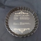 Apricot Crumble Recipe Flan Tart Quiche Fluted Dish Vintage Arcopal 19cm Vintage