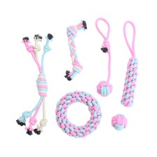 6 Pack Braided Rope Durable Dog Toys for Small Medium Large Dogs Interactive