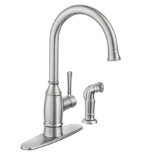 Moen 7065csl Vestige Single Handle Kitchen Faucet With Side Spray