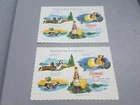 Lot Of 2 Vtg c. 1960's NOS Hamm's Hamms Beer Paper Placemat Signs