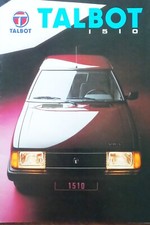 Talbot 1510 09/81 depliant brochure catalogo Broszura Folleto