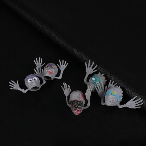 5 Pcs Zombie Finger Puppets Working Mouth Puppet Party Tricky Toys - Picture 8 of 11