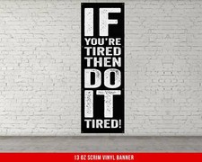 Exercise Wall Art - Motivational Home Gym Banner - Decor