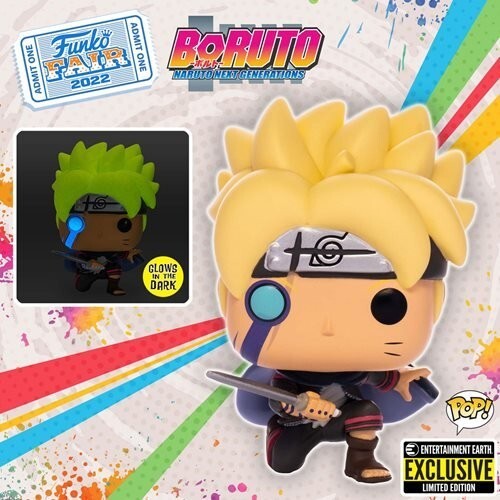 Boruto con Marks Glow-in-the-Dark Pop! Figura de vinilo - exclusiva de EE - Imagen 1 de 7