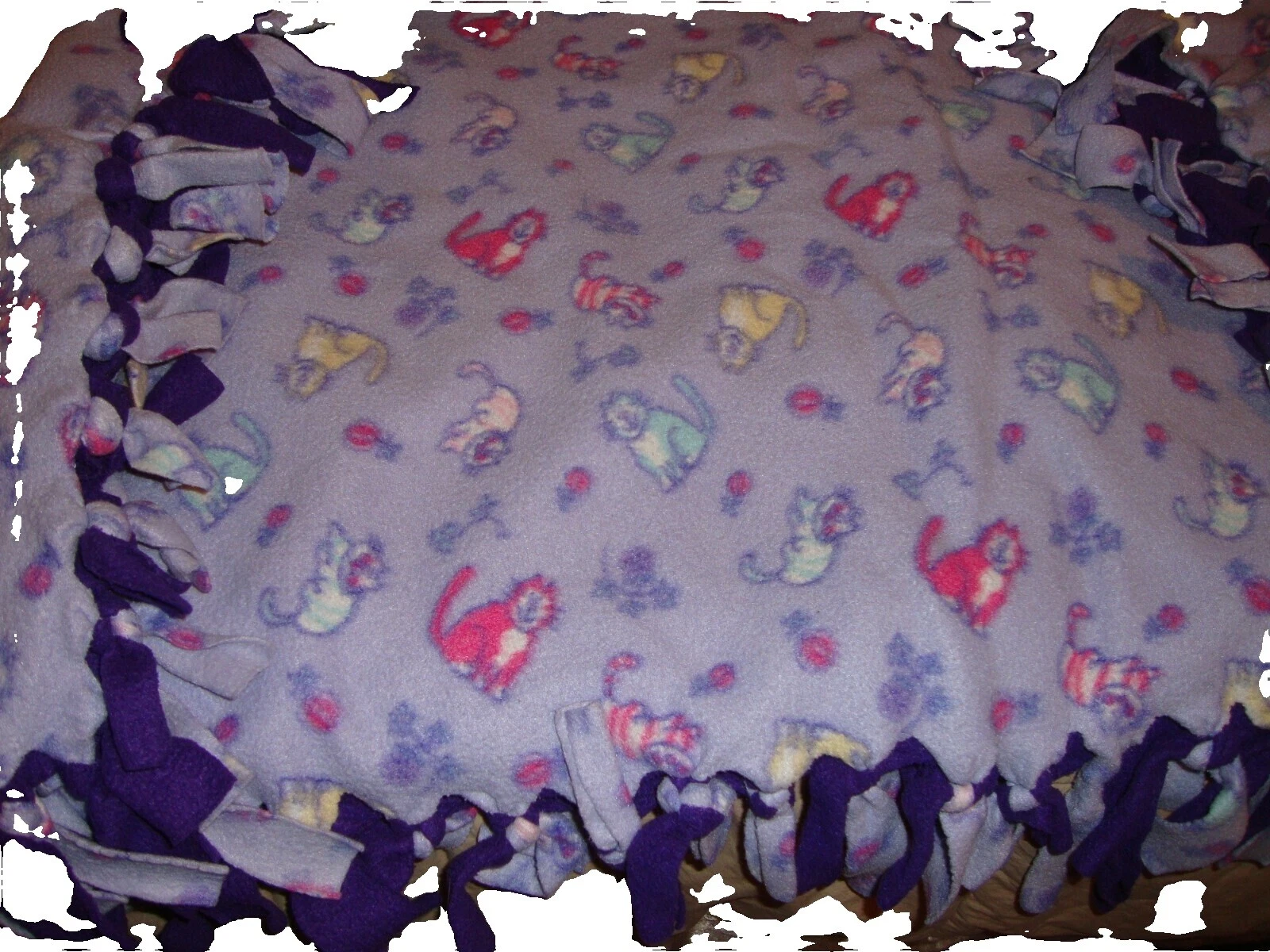 Handmade Girls 'Gatos y Gatitos Vivero blankets & Throws