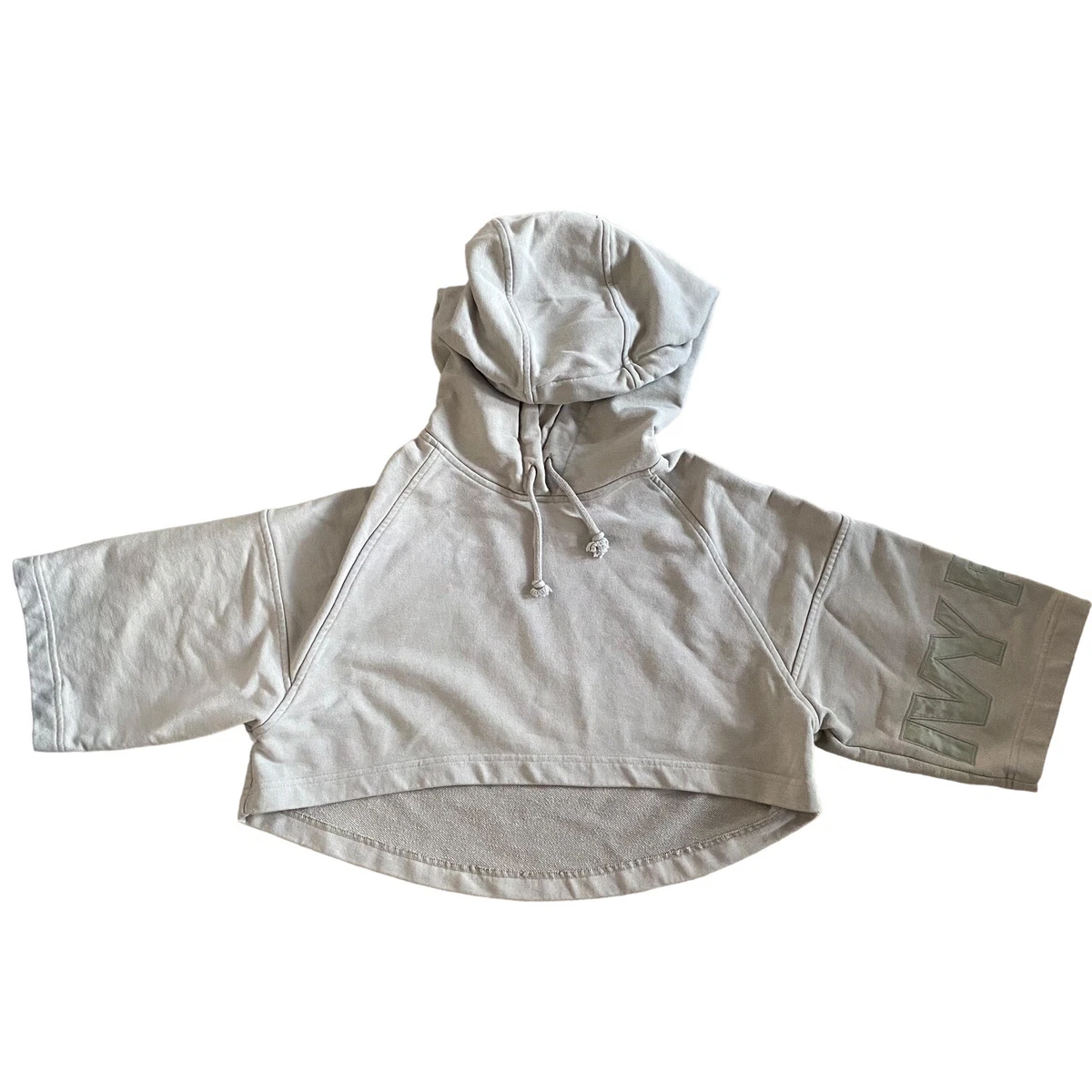 Ivy park grey cropped cheap hoodie