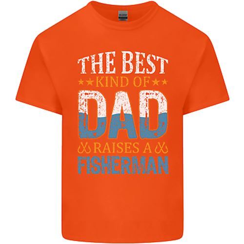 Father's Day Fishing Dad & Son Fisherman Mens Cotton T-Shirt Tee Top - Picture 15 of 26
