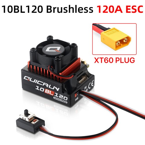 Hobbywing QUICRUN Sensored 120A/60A 2-3S Lipo Brushless ESC for 1/10 Car - Picture 14 of 21