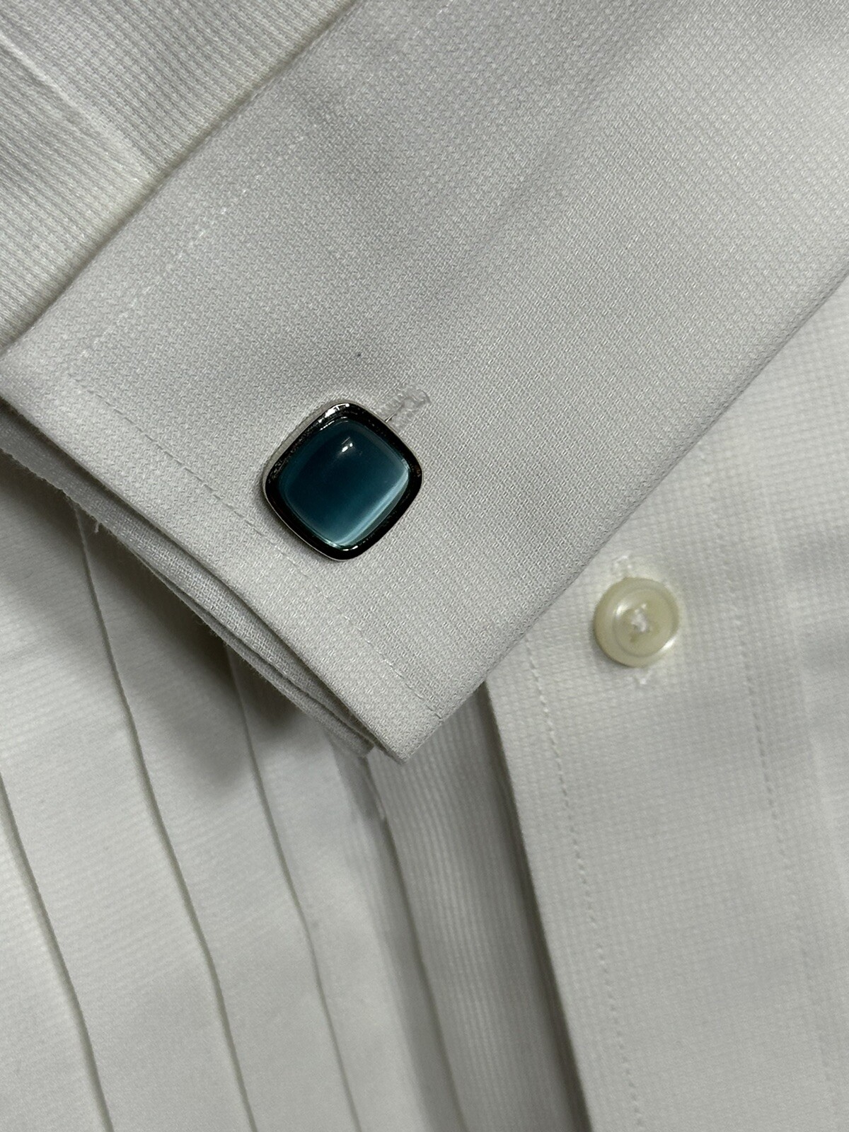 Lauren Ralph Lauren Pleated Front Cuff Links Black Label Non Iron