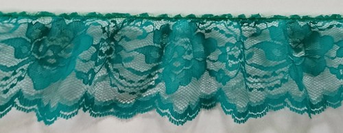 3 Yds. Solid 3" Wide Ruffled/Gathered Soft Lace Color Choices - Picture 48 of 73