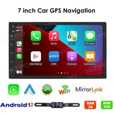 2+32GB 7" 2DIN Android 12 Car Stereo Radio Apple CarPlay WIFI GPS Navi Bluetooth