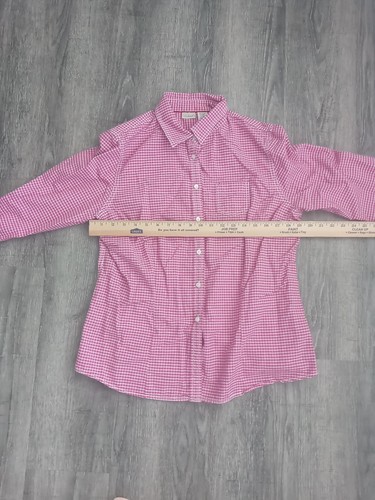 LL Bean Shirt Mens Medium Red Checked Button Down Outdoor Classic Comfort - Picture 7 of 10