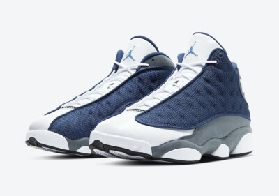 Nike Air Jordan 13 Flint Men's Grey Retro Navy White Gray 414571