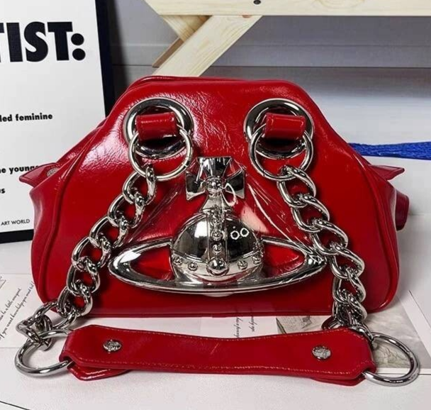 Vivienne Westwood Accord Shoulder Bag Handbag 4 Colors Big
