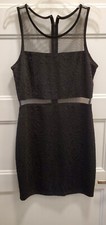 SYMPHONY Women's Black Mini cocktail dress stretch small