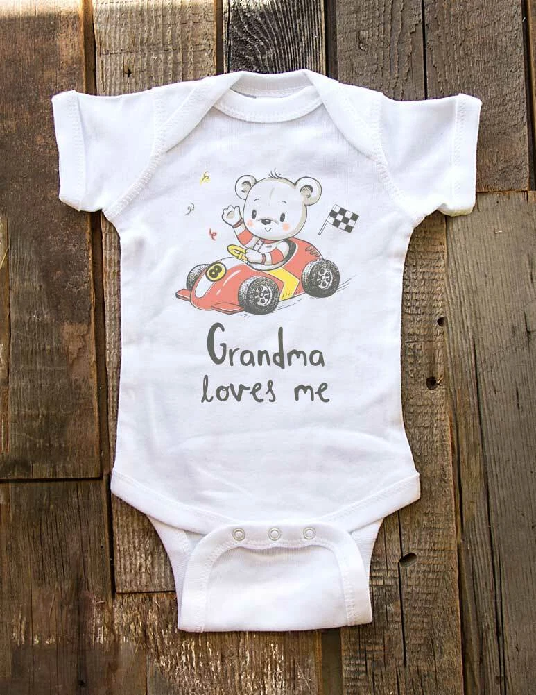 Grandma loves top me baby clothes