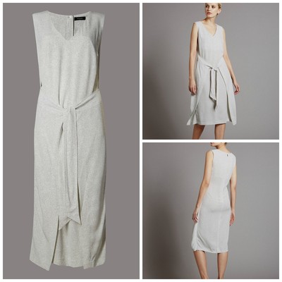 m&s white dress