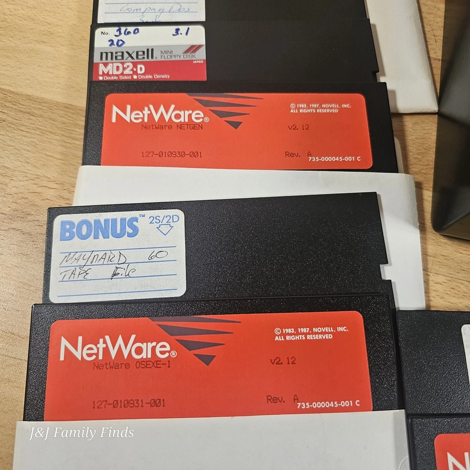 De Colección Novell IBM DOS 3.0 SUPERVISORES 5.25" Juego de Disquetes Lote De 60 SRW Minidex78 Foto 4 de 4