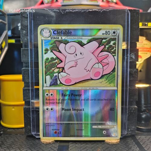 Clefable HeartGold & SoulSilver Reverse Holo Rare Pokémon TCG 3/123