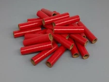 25 NEW Fireworks Kraft Gloss Red PYRO Cardboard Tubes 9/16" x 3" x 1/16" 