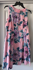 Vince Camuto Women's Pink Floral Shift Dress Size 8