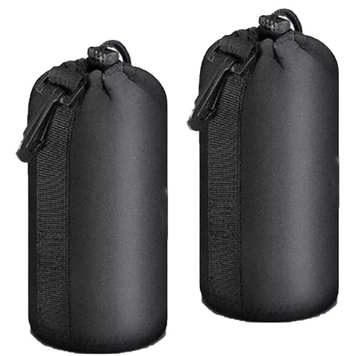 2x L DSLR Camera Len Pouch Case Bag Cover Neoprene For Canon Nikon Panasonic HOT - Picture 8 of 8