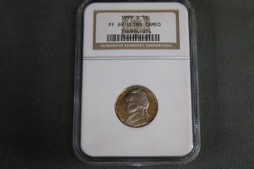1999-S Nickel Jefferson - PROOF PF69 ULTRA CAMEO - NGC Graded