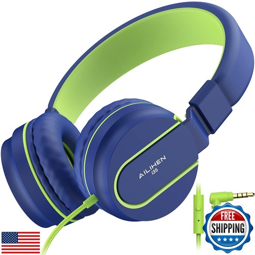 AILIHEN Cuffie per Bambini, I35 Cuffie On-Ear per Scuola, Volume Sicuro 93dB,  - Foto 1 di 5