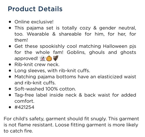 NWT Old Navy Kids XL (12) Gender-Neutral Snug-Fit Halloween 2 PC Pajamas Bats - Picture 2 of 3