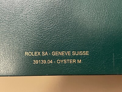 Original Rolex Green Box In Mint Condition!! 39139.04