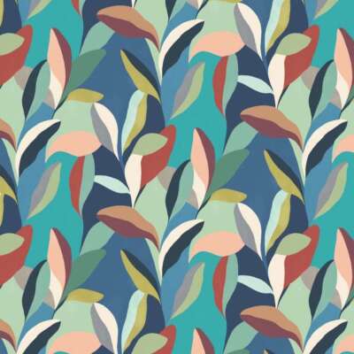 ABS50101W - Abstract Riviera Peacock OHPOPSI Wallpaper