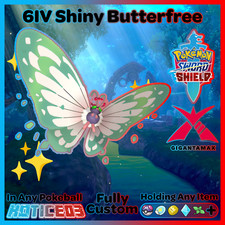 ✨ULTRA SHINY BUTTERFREE✨ GIGANTAMAX 6IV MasterBall Pokemon Sword and Shield GMAX