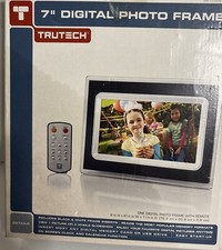 Trutech 7" Inch Digital Picture Frame BRAND NEW NEVER USED But Did Open Box