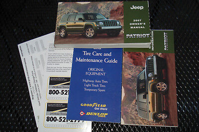 2007 JEEP PATRIOT OWNERS MANUAL PACKET SET VERY NICE | eBay