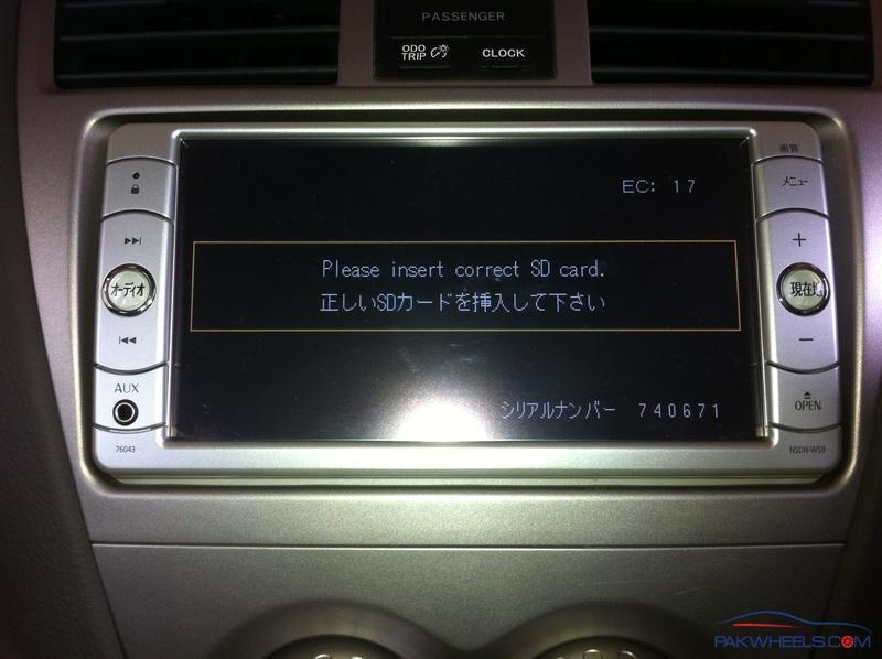 Toyota Radio NSDN-w60 MAP Software Fix Please insert correct map