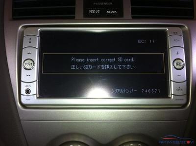 Toyota Radio NSDN-w60 MAP Software Fix Please insert correct map SD Card EC 17 8
