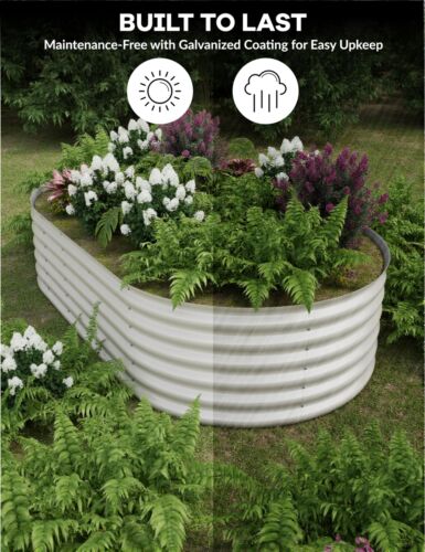 Garden Bed 8x4x1.5 ft Galvanized Raised Planter Box Outdoor for Vegetable Flower - Picture 7 of 7