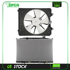 Radiator and Cooling Fan Assembly For 2011 2012 2013 2014-2017 Honda Odyssey