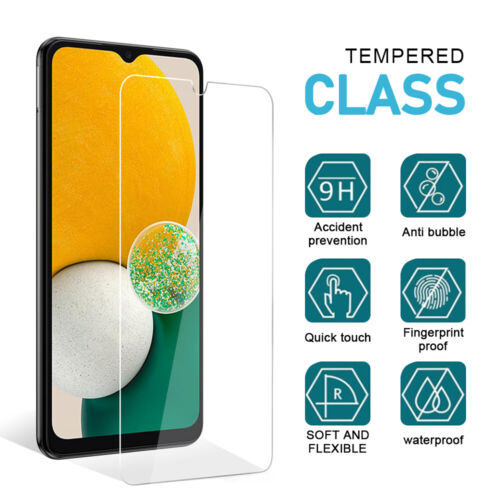 Lot For Samsung Galaxy A13 5G Tempered Glass Screen Protector 9H Clear - Picture 2 of 12