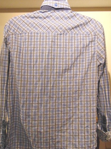 English Laundry Men's Checked Shirt with Flip Cuffs XL - Picture 5 of 7