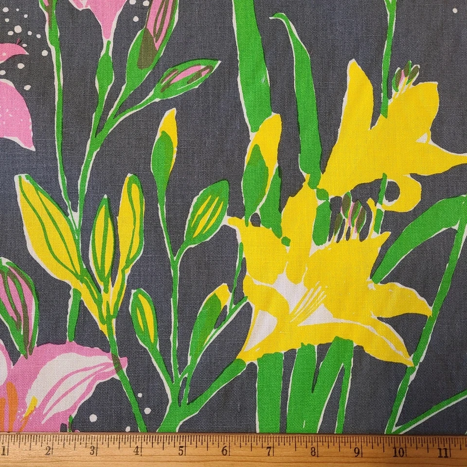 Tela de algodón vintage Deadstock Suzie Zuzek Brighton Key West Lilly Pulitzer Foto 4 de 4