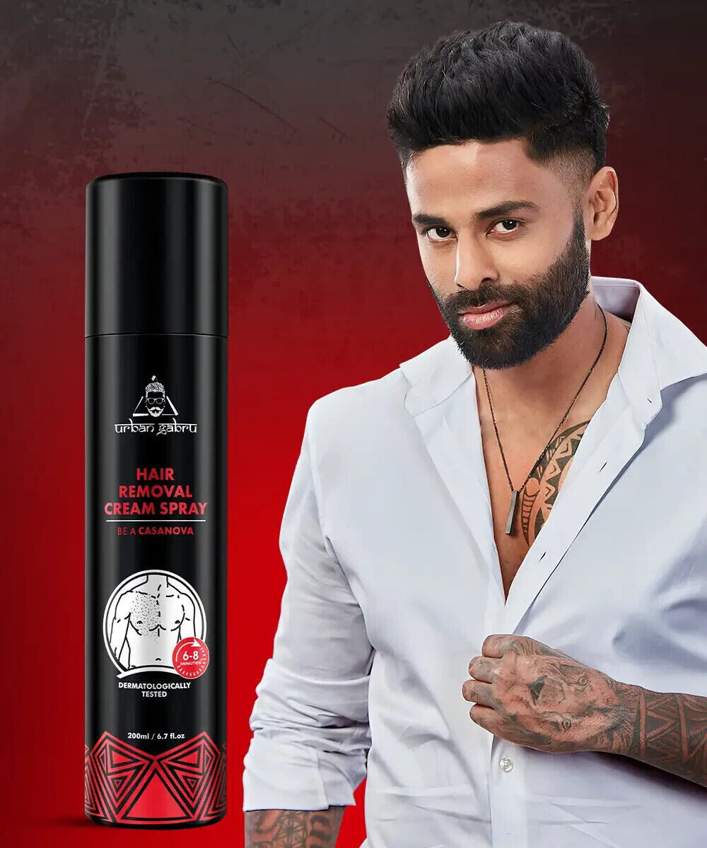 Urbangabru Hair Removal Cream Spray (200 ml) Painless Body Hair Removal  Spray